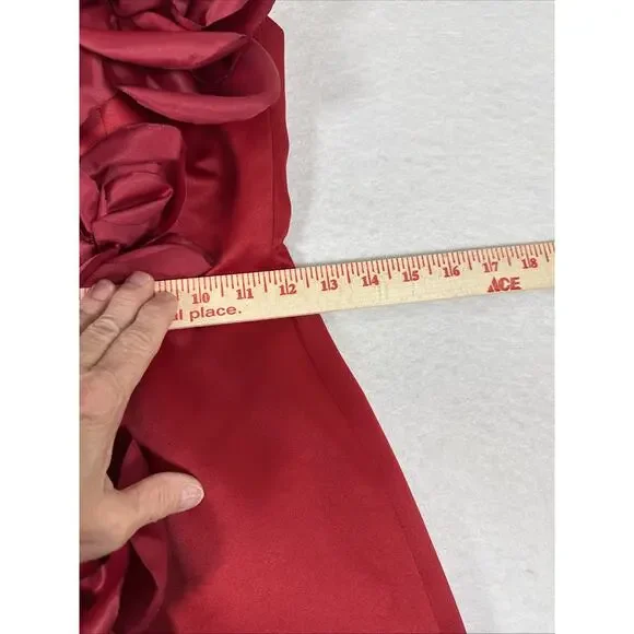 Ritara Red Rose Dress - Picture 10 of 11